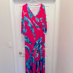 20. NWOT Pink Tropical Dress